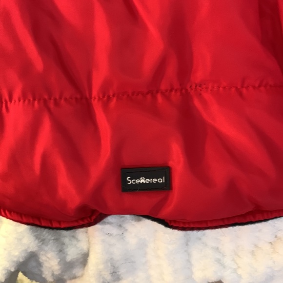 2/$20 Scenereal Med Buffalo Plaid Dog Jacket - Picture 7 of 10